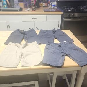 Old Navy Khaki and Blue Slim Fit Shorts
